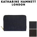 キャサリンハムネットロンドン 革小銭入れ メンズ 正規取扱店 KATHARINE HAMNETT LONDON (キャサリンハムネット ロンドン) 490-57300 Wave ラウンドファスナー コインケース 全3色