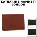 正規取扱店 KATHARINE HAMNETT LONDON (キャサリンハムネット ロンドン) 490-58702 COLOR TAILORED II 三つ折り外BOX小銭入れ 全3色