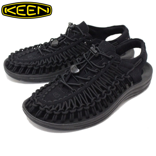 K戵X KEEN(L[) MEN UNEEK SANDAL(Yj[NT_) BLACK/BLACK KN149