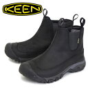 K戵X KEEN (L[) MEN'S 1017789 Anchorage Boot 3 WP AJbW u[c Black/Raven KN236