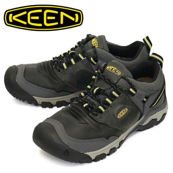 K戵X KEEN (L[) 1026615 Men's RIDGE FLEX WP bW tbNX EH[^[v[t STEEL GREYxKEEN YELLOW KN676