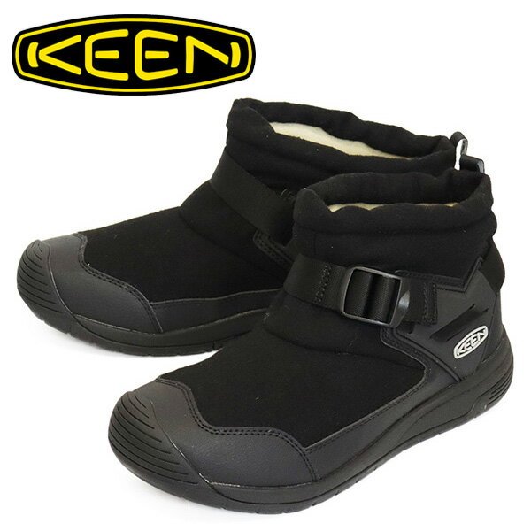 正規取扱店 KEEN (キーン) 1026794 Men's HOODROMEO MINI フッドロメオ ミニ ブーツ BLACK FELTxBLACK ..