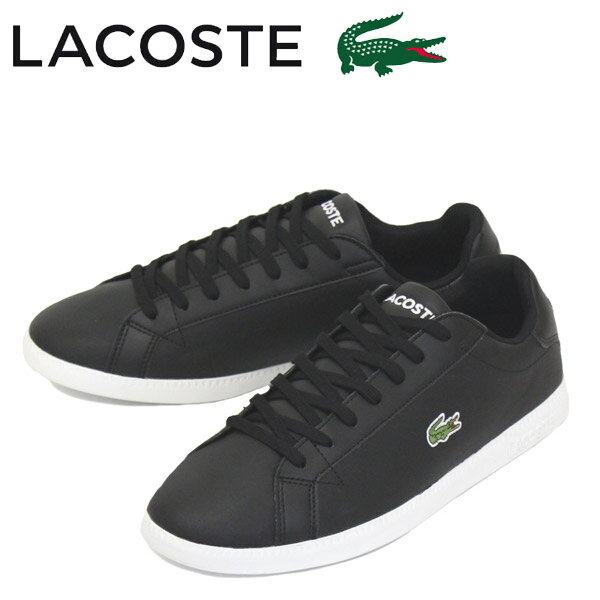 ラコステ スニーカー メンズ sale セール 正規取扱店 LACOSTE (ラコステ) SMA0053 GRADUATE BL 1 メンズスニーカー 312 BLK/WHT LC214