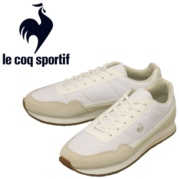 正規取扱店 le coq sportif (ルコック スポルティフ) QL1VJC16WM CHATELET II シャトレ2 スニーカー ホワイト/ミルクベージュ LE046