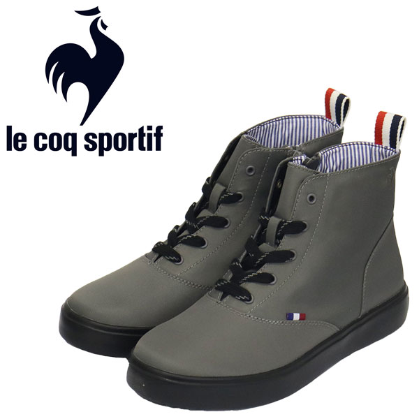 【楽天スーパーSALE】 正規取扱店 le coq sportif (ルコック スポルティフ) QL3VJD30GB LCS TELUNA III MID テルナ ミッド レディーススニーカー グレーxブラック LE054