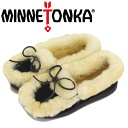 sale セール 正規取扱店 MINNETONKA (ミネトンカ) 3400S ULUTIMATE SHEEPSKIN SLIPPER アルティメット シープスキン スリッパ Black MT451