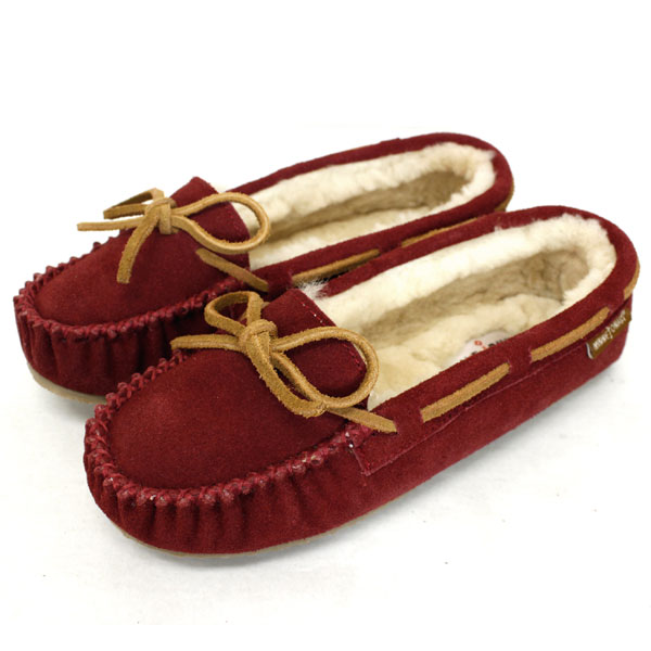 sale セール 正規取扱店 MINNETONKA(ミネトンカ) Sheepskin Pippa Slipper(シープスキンピッパスリッパ) 42025 CRANBERRY レディース MT368