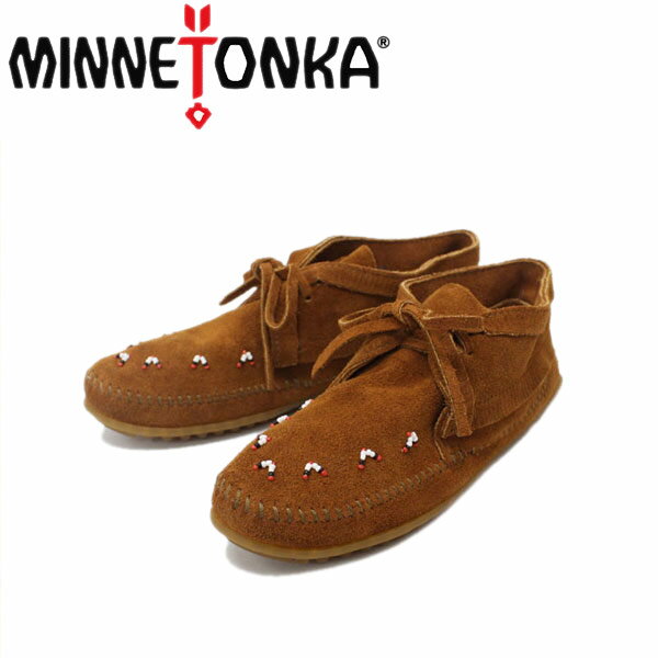 ミネトンカ 【楽天スーパーSALE】 正規取扱店 MINNETONKA(ミネトンカ) Beaded Ankle Boots(ビーズアンクルブーツ)#512 BROWN SUEDE レディース MT216