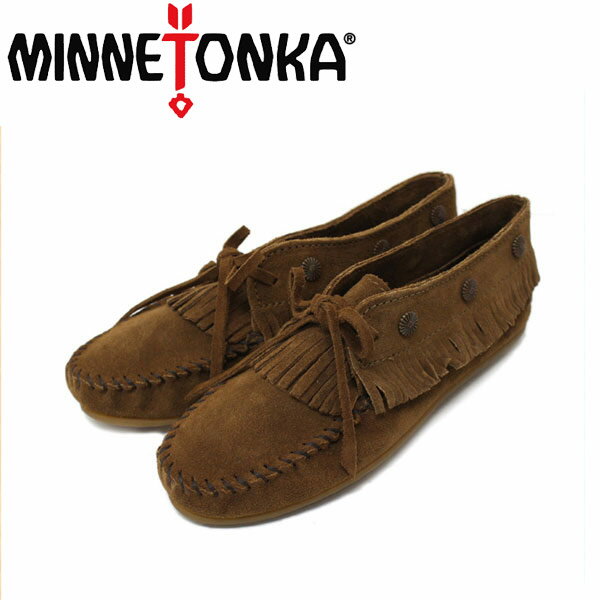 【楽天スーパーSALE】 正規取扱店 MINNETONKA(ミネトンカ)Fringed Moc(フリンジドモック) 533 DUSTY BROWN レディース MT141