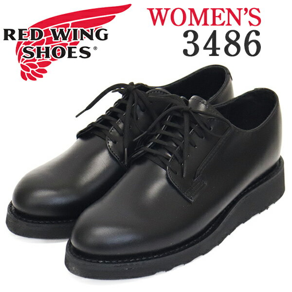 正規取扱店 REDWING (レッドウィング) 3486 Carrier キャリア オックスフォードシューズ レディース ブラックシャパラル