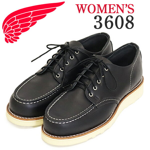 Work - 正規取扱店 REDWING (レッドウィング) 3608 Classic Moc Oxford クラシックモックオックスフォード レディース ブラックバウンダリー