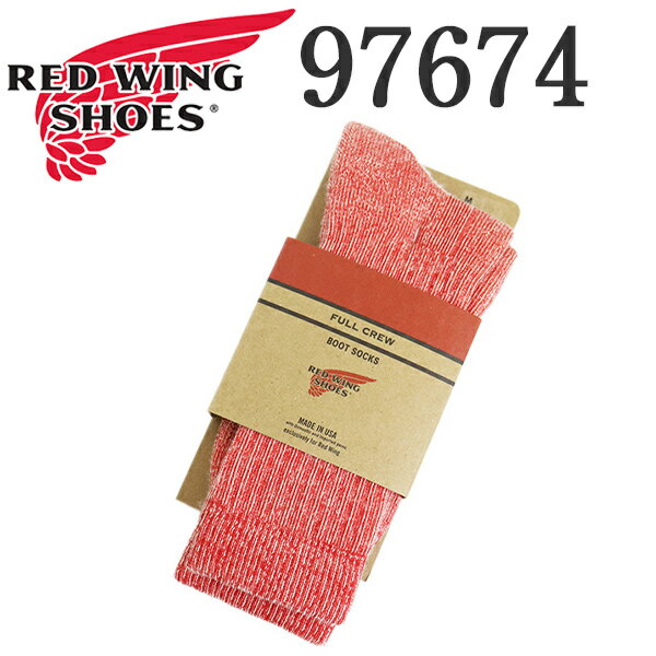 正規取扱店 REDWING (レッドウィング) 97674 Full Crew フルクルー 靴下 スカーレット(4.0)