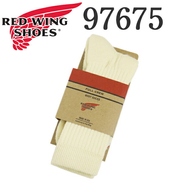 正規取扱店 REDWING (レッドウィング) 97675 Full Crew フルクルー 靴下 クリーム