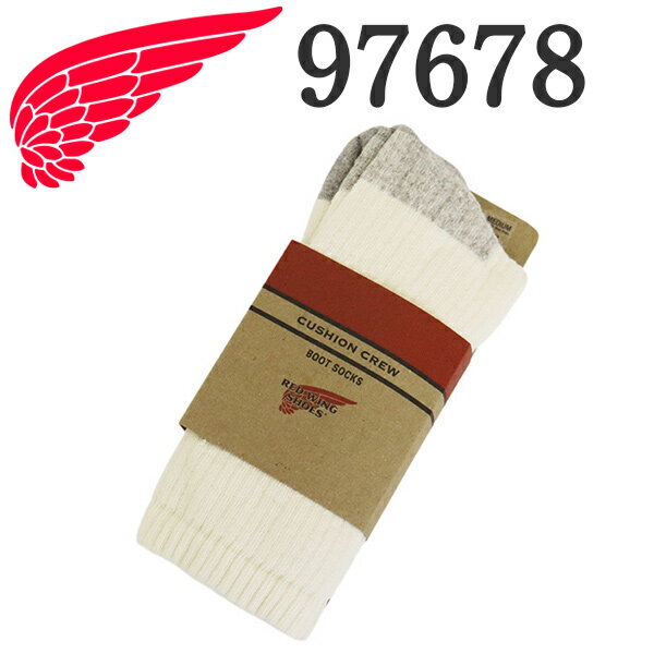 Rakuten - 正規取扱店 REDWING (レッドウィング) 97678 Cushion Crew クッションクルー 靴下 クリーム