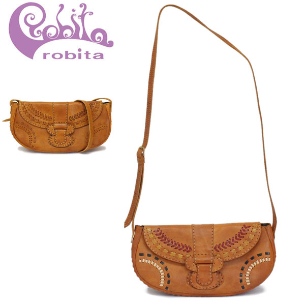 ショルダーバッグ 正規取扱店 robita (ロビタ) R191-001 ステッチ ショルダーバッグ 全2色 RBT059