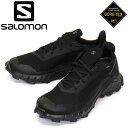 正規取扱店 Salomon (サロモン) L47307500 ALPHACROSS 5 GORE-TEX アルファクロス 5 ランニングシューズ Black x Black x Ebony SL024