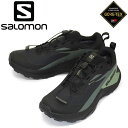 正規取扱店 Salomon (サロモン) L47518700 GENESIS GORE-TEX 男性用トレイルランニングシューズ Black / Agave Green / Urban Chic SL076