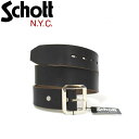 正規取扱店 SCHOTT(ショット) PERFECTO BELT(パーフェクトベルト) BLACK ブラック