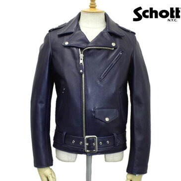 正規取扱店 SCHOTT(ショット) 613UST VINTAGE ONESTAR RIDERS JACKET TALL(ヴィンテージワンスターライダースジャケット) NAVY BLUE