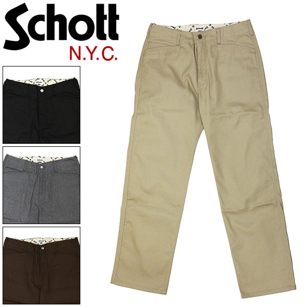 Rakuten - 正規取扱店 Schott (ショット) 3116036 TC WORK PANTS ワーク パンツ 全4色