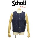 正規取扱店 Schott (ショット) 3957001 OLD HICKORY DENIM VEST オールドヒッコリー デニムベスト 367INDIGO(4)