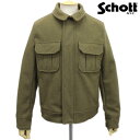 【Fashion THE SALE】 正規取扱店 SCHOTT(ショット) 720 MELTON FIELD JACKET(メルトンフィールドジャケット) OLIVE オリーブ(4)