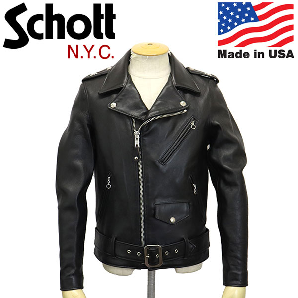 樂天商城 - 正規取扱店 Schott (ショット) 7646 217US SHEEP ONE STAR RIDERS JKT シープ ワンスター ライダースジャケット 09BLACK