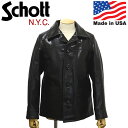 K戵X Schott (Vbg) 1150030 7660 632US NEW CARCOAT j[J[R[g U[WPbg AJ 09(10) BLACK