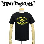 正規取扱店 SEDITIONARIES by 666 (セディショナリーズ) TOO FAST TO LIVE TOO YOUNG TO DIE Tシャツ ブラックxイエロー STO0001