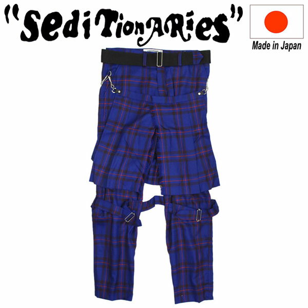 正規取扱店 SEDITIONARIES by 666 (セディショナリーズ) STP0002 Bondage Trousers ボンデッジトラウザーズ ボンテージパンツ ブルータータン