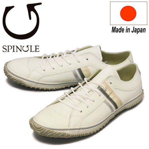 正規取扱店 SPINGLE (スピングル) SP-168 リボンテープレザースニーカー 日本製 63White/Pink SP028