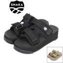 正規取扱店 SHAKA (シャカ) WMS SK-314 CHILL OUT PLATFORM チルアウト プラットフォーム ストラップ 厚底 レディース スポーツサンダル BLACK SK013(4)