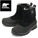 正規取扱店 SOREL (ソレル) NM2738 BUXTON PULL ON バクストンプルオン メンズ スノーブーツ 防水 010 BLACK SRL059