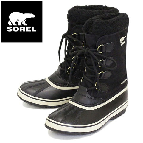 正規取扱店 SOREL (ソレル) NM3487 1964 PAC NYLON 1964パックナイロン メンズ スノーブーツ 011 BLACK/ANCIENT FOSSIL SRL008