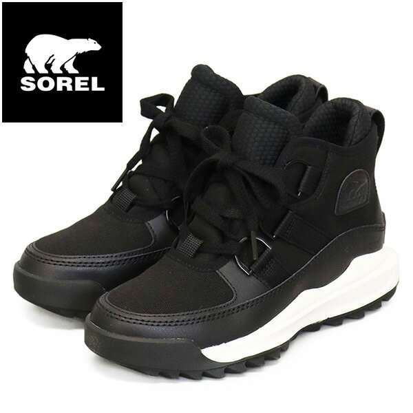 正規取扱店 SOREL (ソレル) WMS NL5049 アウトアンドアバウト リミックス チャッカ ウォータープルーフ レディースブーツ 010 BLACK SEA SALT SRL110