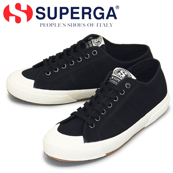 sale  谷Ź SUPERGA (ڥ륬) 2390-MILITARY 7 EYELETS Х ˡ AHU BLACK-WHITE AVORIO SPG044