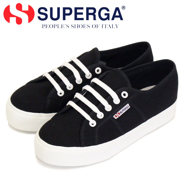 sale Z[ K戵X SUPERGA (XyK) 2735-COT W EBY LoXXj[J[ A91 BLACK-White SPG010