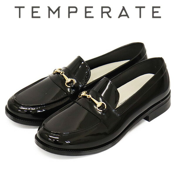 正規取扱店 TEMPERATE (テンパレイト) JACOB レインビットローファー レインシューズ BLACK TMP001