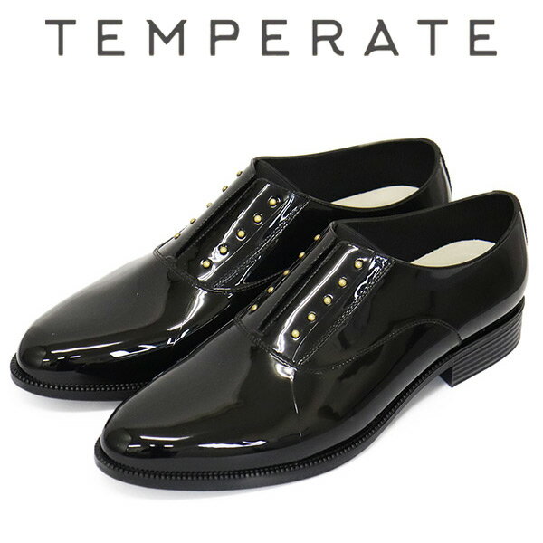 正規取扱店 TEMPERATE (テンパレイト) OMBRE オックスフォード レインシューズ BLACK TMP009