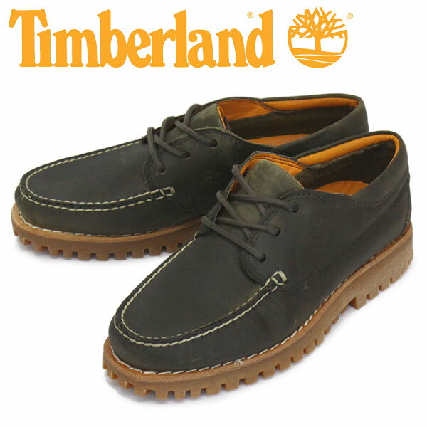 K戵X Timberland (eBo[h) A2HUJ JACKSONS LNDING MOC TOE WN\Y fBO bNgDV[Y Olive Full-Grain TB148