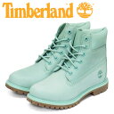 正規取扱店 Timberland (ティンバーランド) A412B 6in PREM WP BT 6インチプレミアムウォータープルーフブーツ レディース Lt.Green TB435