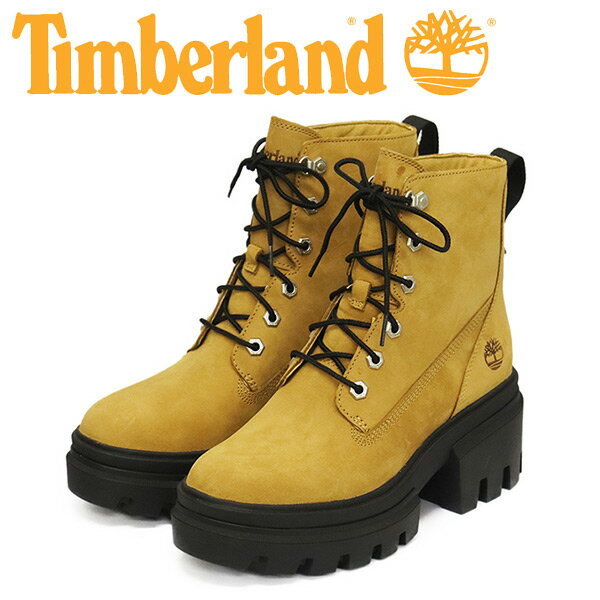 正規取扱店 Timberland  A41QK EVERLEIGH LACEUP エヴァーリー 6インチレースアップブーツ レディース Wheat TB438