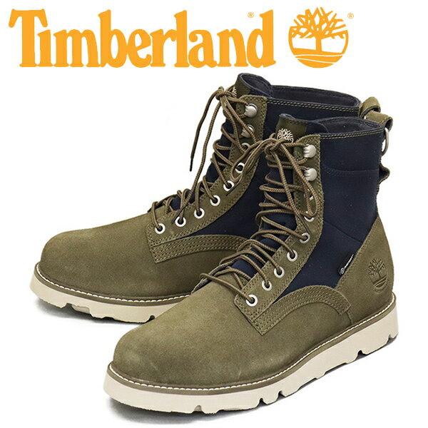 正規取扱店 Timberland (ティンバーランド) A5MAR VIBRAM L/F WP BOOT ビブラムレザー&ファブリックウォータープルーフブーツ Olive TB375