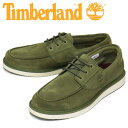 正規取扱店 Timberland (ティンバーランド) A5RDC NEWMARKET II ニューマーケットII ボートシューズ Dark Green TB408