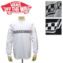 正規取扱店 VANS (ヴァンズ バンズ) 120R1020800 Checker Line L/S tee チェッカーライン ロングスリーブ Tシャツ 全3色 VN292