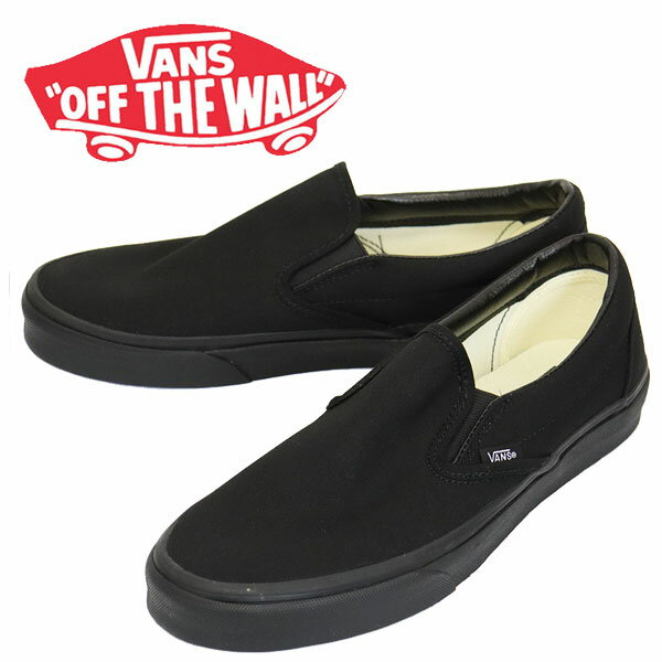 K戵X VANS (@Y oY) VN000EYEBKA Ua Classic Slip-On NVbN Xb| Xj[J[ Black x Black VN536