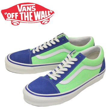 正規取扱店 VANS (ヴァンズ バンズ) VN0A38G2XFJ Old Skool 36 Dx オールドスクール スニーカー (Anaheim Factory) Og Blue/Og Neon Green VN203