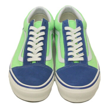 正規取扱店 VANS (ヴァンズ バンズ) VN0A38G2XFJ Old Skool 36 Dx オールドスクール スニーカー (Anaheim Factory) Og Blue/Og Neon Green VN203