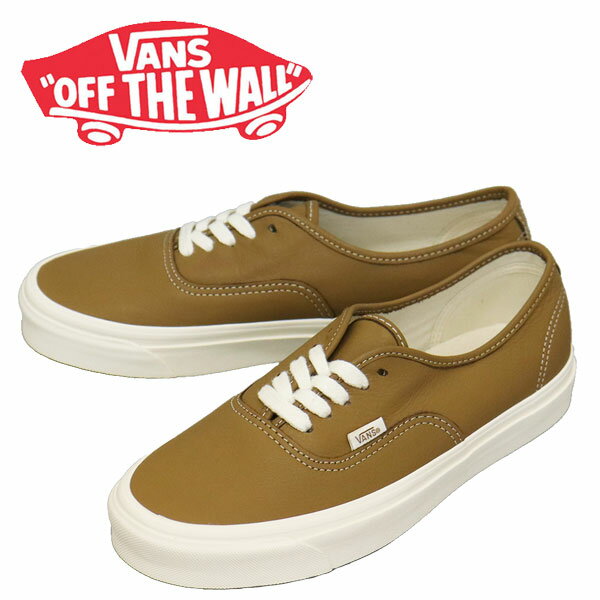 ヴァンズ レザースニーカー メンズ 正規取扱店 VANS (ヴァンズ バンズ) VN0A54F2BRO Authentic 44 Dx オーセンティック スニーカー Eco Theory Leather Brown VN476