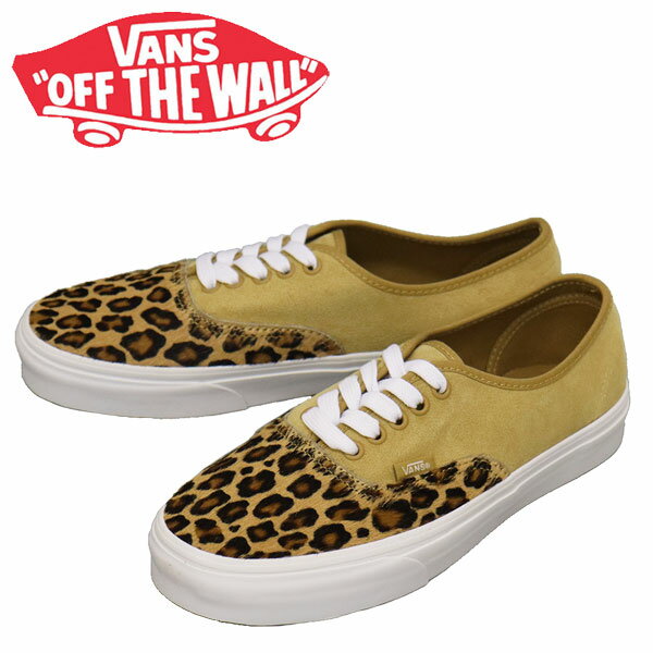 K戵X VANS (@Y oY) VN0A5KRDAVB Authentic I[ZeBbN Xj[J[ (Soft Suede) Mustard Gold x Leopard VN429